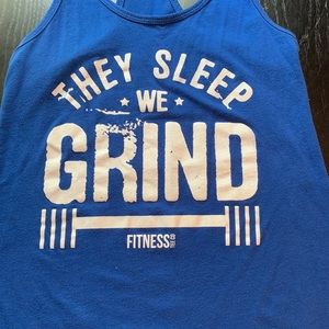 Workout tank! They sleep we grind!